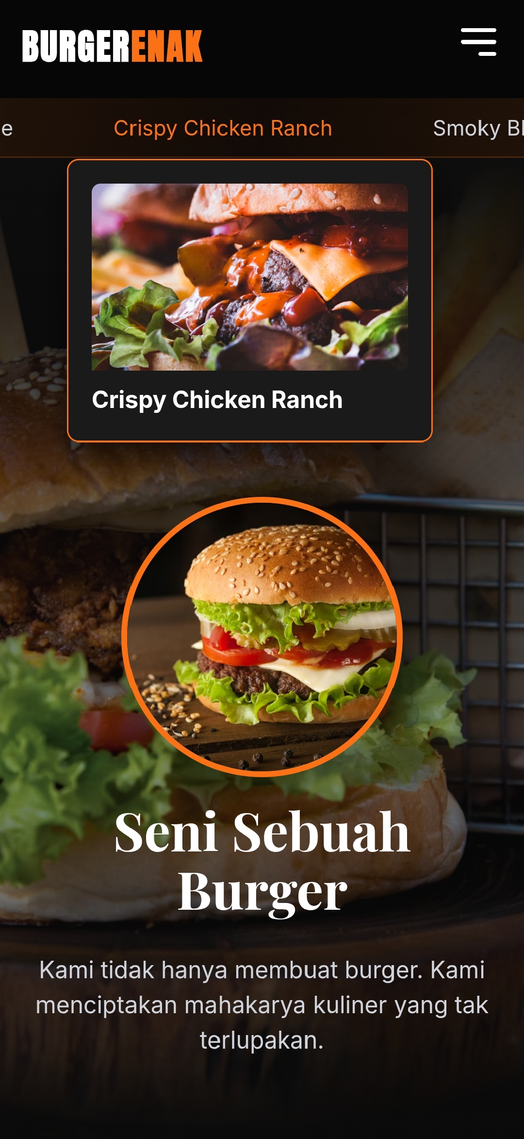 Burger Bisnis Landing Page: Dari Pengunjung ke Pelanggan